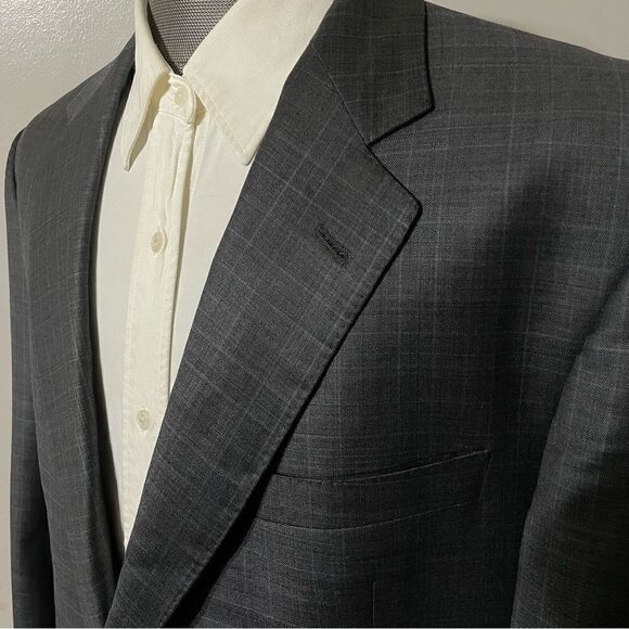 Coppley Exclusive Cloth Ermenegildo Zegna Italy Window pane‎ sport coat 38T - Picture 1 of 12
